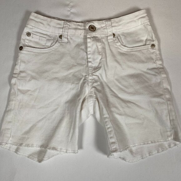 7 For All Mankind Denim 10 White Shorts - Picture 1 of 4